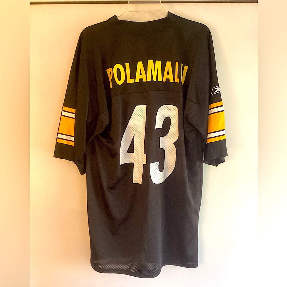 Men’s Reebok Pittsburgh Steelers Troy Polamalu Jersey, Size Large